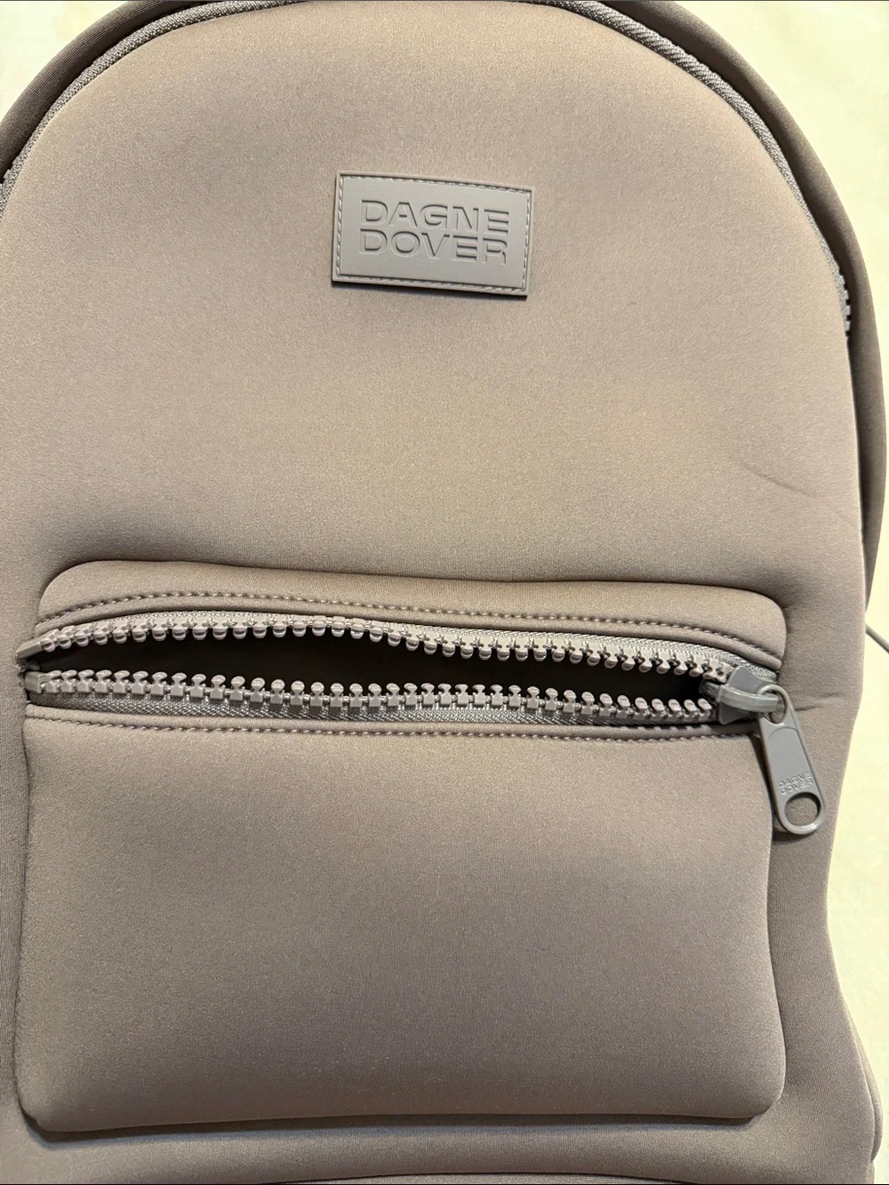 Dagne Dover Taupe Mini Neoprene Backpack